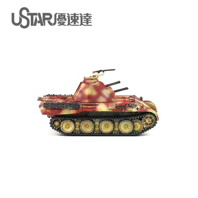 UA-60009 1/144 German 20mm Anti aircraft Leopard Tank Model