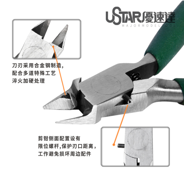UA-91340 The basic double-edge cutting pliers for models