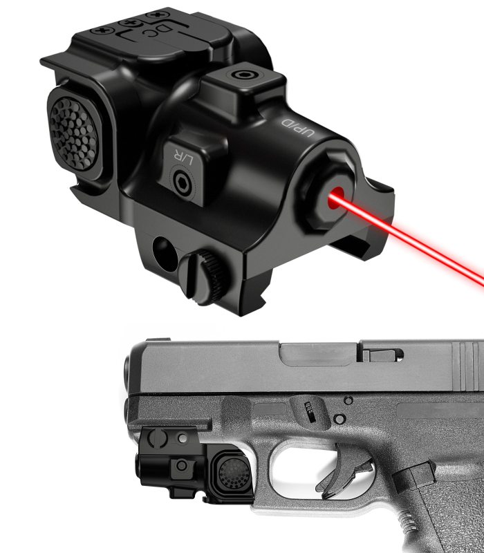 Red Dot Laser For Pistol Airsoft Gun and Glock17,19 Rechargeable Red Laser Sight Fit for 20mm Standard Picatinny Weaver Rail