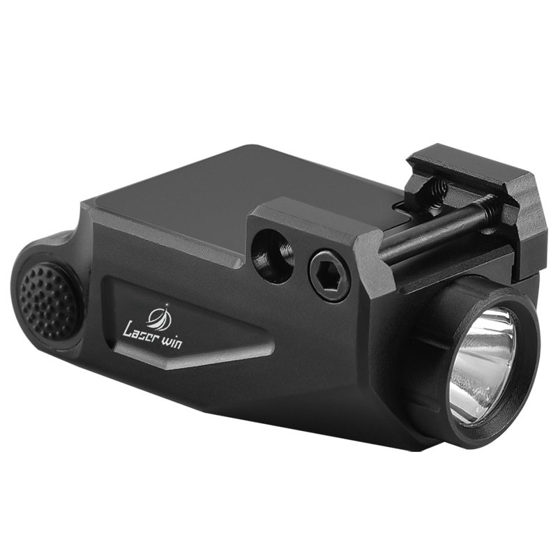 Hunting Pistol Light Flashlight 600 Lumens Tactical Equipment Picatinny Rail Mount Light for Handgun Subcompact USB Rechargeable