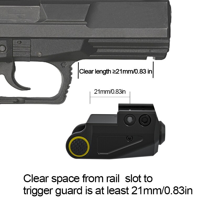 Tactical Red Laser Sight for Pistol Red Dot Beam Tactical Guns with Magnetic Charging Cable Fit Picatinny Rail and Low Profile
