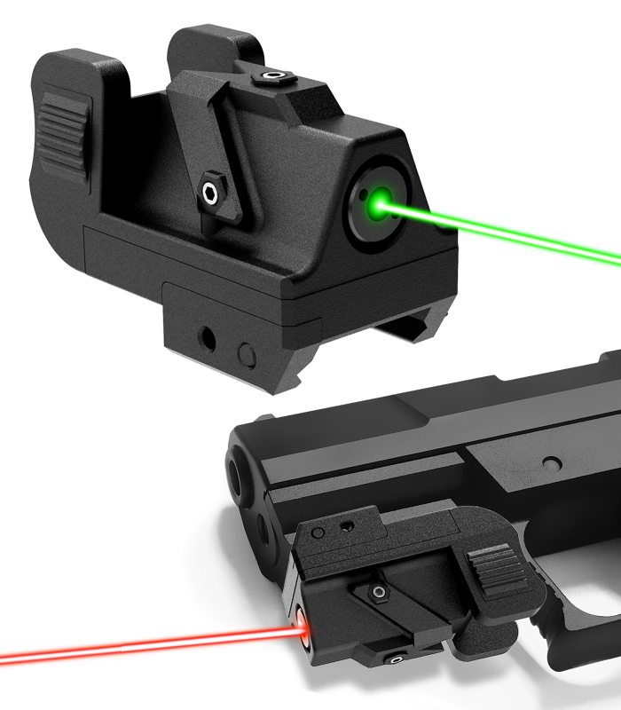 Green/Red Laser Sight USB Rechargeable for Picatinny Weaver Rail Mount for Pistol,Handgun Airsoft Green Laser Hunting