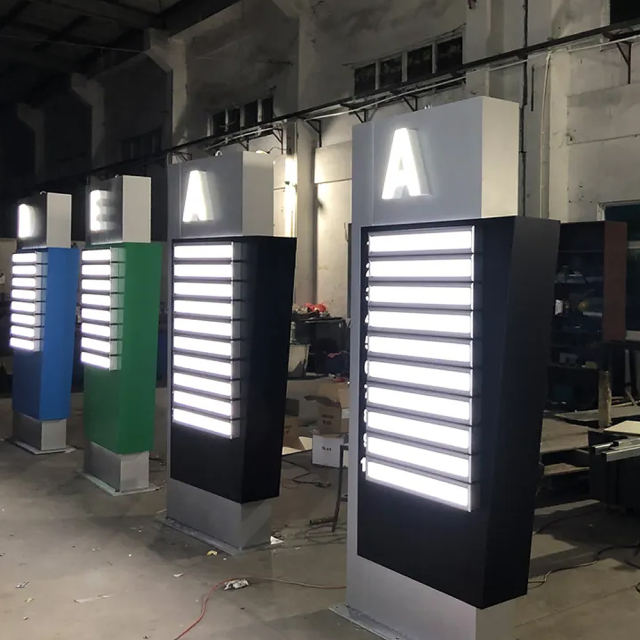 Free standing signage illuminated Direction signs steel led electronic signs led display pylon sign for Advertising