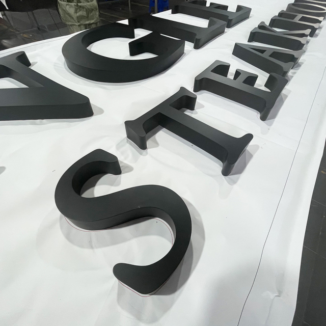 custom advertising metal logo signs stainless steel letter