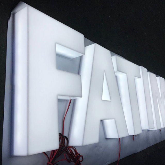 3D Led Acrylic Letters shop front lighting signage full illuminated acrylic fabricated letters for business use