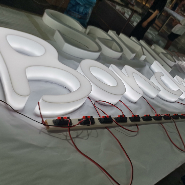 Logo Acrylic Signage full illuminated led letters 3d channel letters led lighting for business use