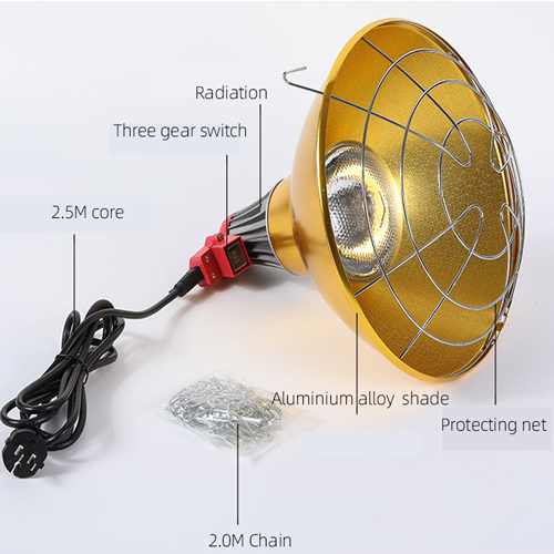 Metal aluminum lamp shade with 3-way switch
