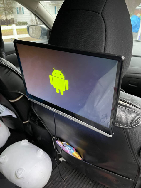 13.3 inch Smart Android Car Rear Seat Entertainment System Headrest TV Video Screen Monitor