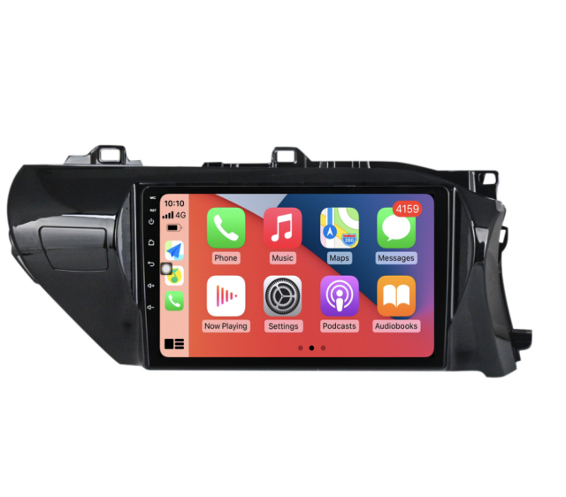 Toyota Hilux 2015-2020 OEM In-Car Multimedia: 2-Din Touchscreen System with GPS Navigation, Bluetooth, and Android Auto