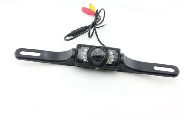 Car License Plate Mounted Rear View Camera with LED Night Vision
