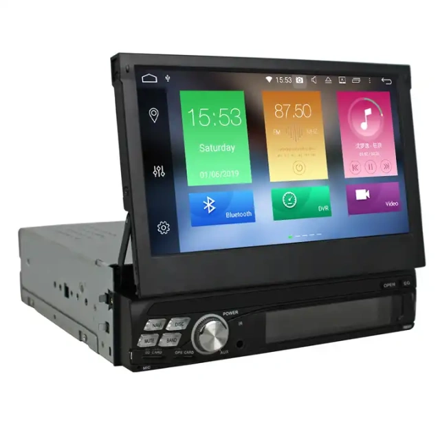 1 Din Car Stereo Receiver Android Sat Nav Multimedia