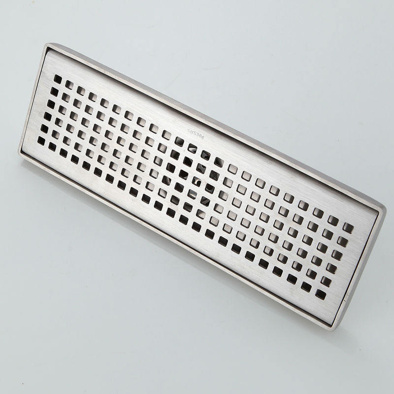 Drains Drain Colander Floor Drain Strainers Covers Anti-odor 30*10cm Square SUS304 Drains Bathroom Invisible Shower Drainer