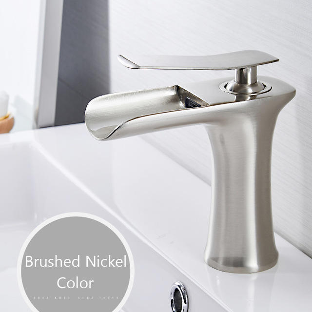 Basin Faucet Waterfall Bathroom Faucet, Single Handle Basin Mixer, Faucet, Bath Antique Faucet