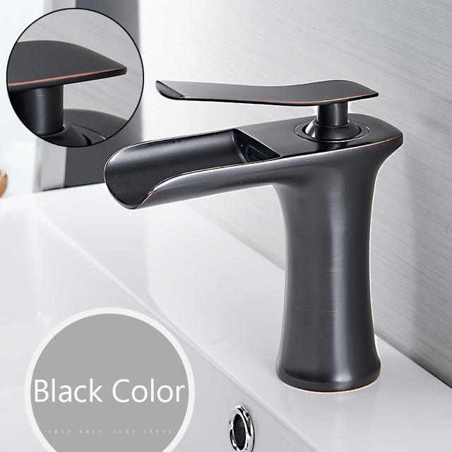 Basin Faucet Waterfall Bathroom Faucet, Single Handle Basin Mixer, Faucet, Bath Antique Faucet