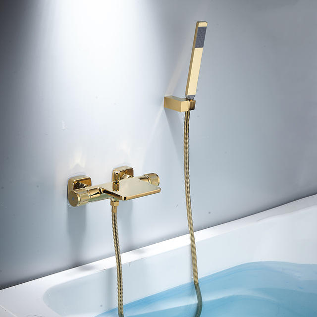 Bathroom waterfall dual function bathtub faucet hot and cold bathroom sink faucet