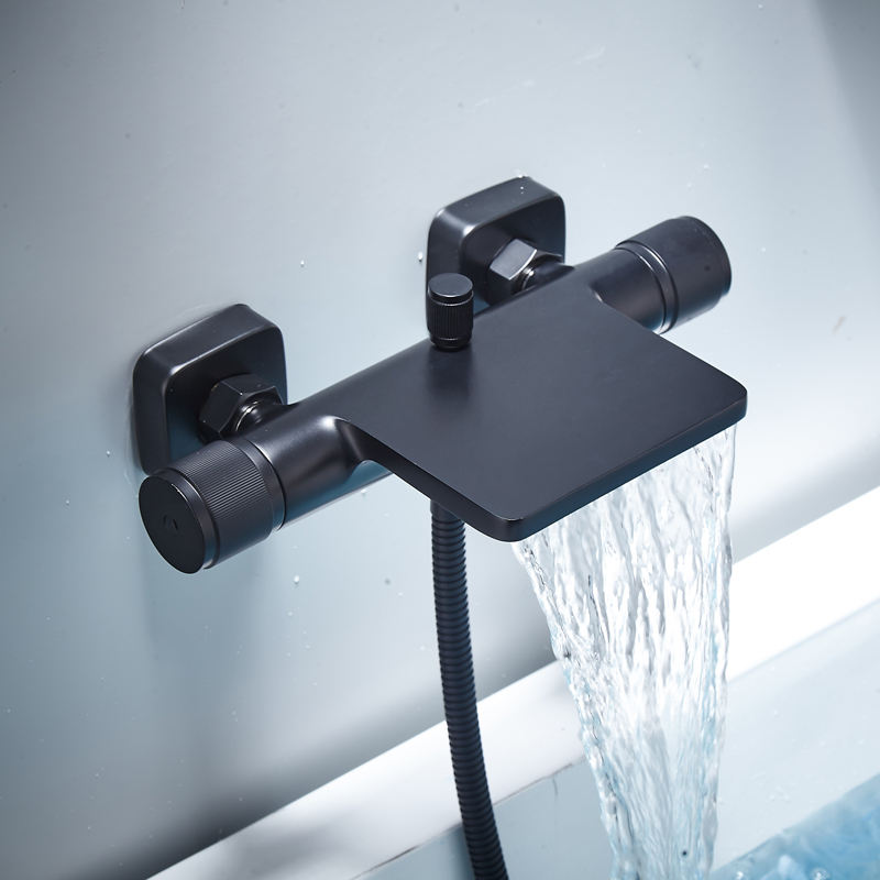 Bathroom waterfall dual function bathtub faucet hot and cold bathroom sink faucet