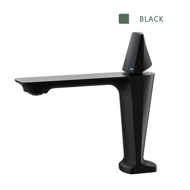 Modern black faucet faucet bathroom sink faucet single handle deck mounted hot and cold mixer faucet