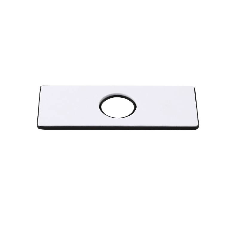 4 Inches Stainless Steel Square Escutcheon Plate Bathroom Vanity Sink Faucet Hole Cover Deck Plate(Free gifts, not shipped separately)