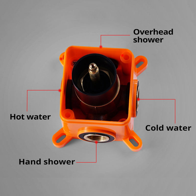 2 Functions Shower Valve wall mounted Hot& Cold Shower Switch Diverter Controller Matte Black