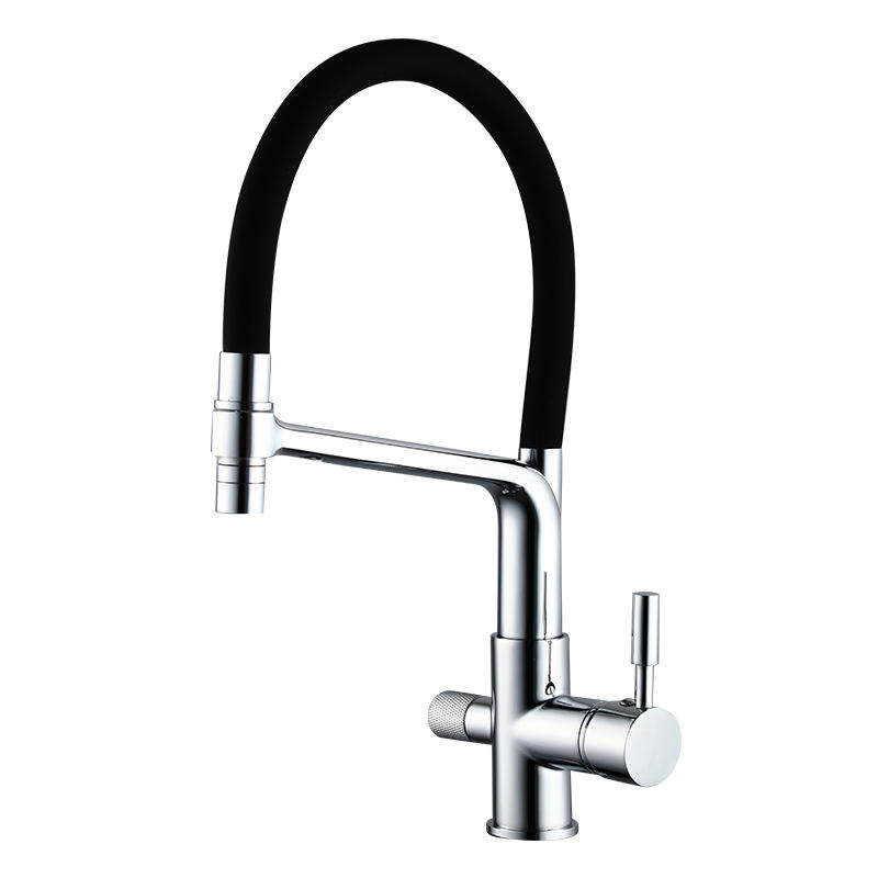 Water purification faucet Double spout filter faucet 360 degree rotating function faucet