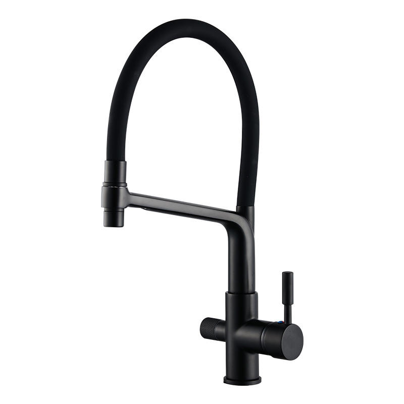 Water purification faucet Double spout filter faucet 360 degree rotating function faucet