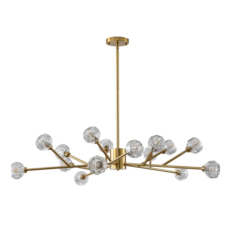 Modern chandelier golden iron -15 bulb