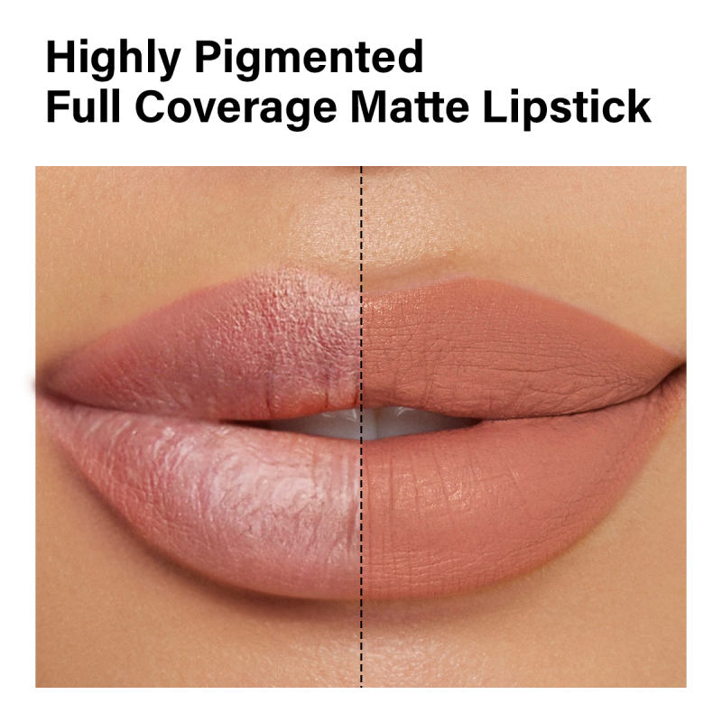 CARSLAN Matte Vegan Lipstick, Highly Pigmented, Cruelty-Free Lip Makeup with Moisturizing Creamy Formula Featuring Vitamin E and Castor Seed Oil