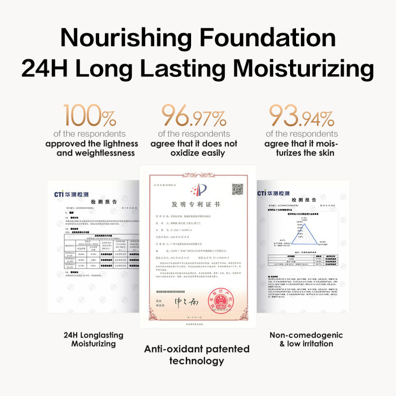 Carslan Sheer Liquid Foundation With Hydrating Serum, 24H Long-Lasting Moisturization, Medium Full Coverage, Anti-Aging, Build Dewy Health Skin