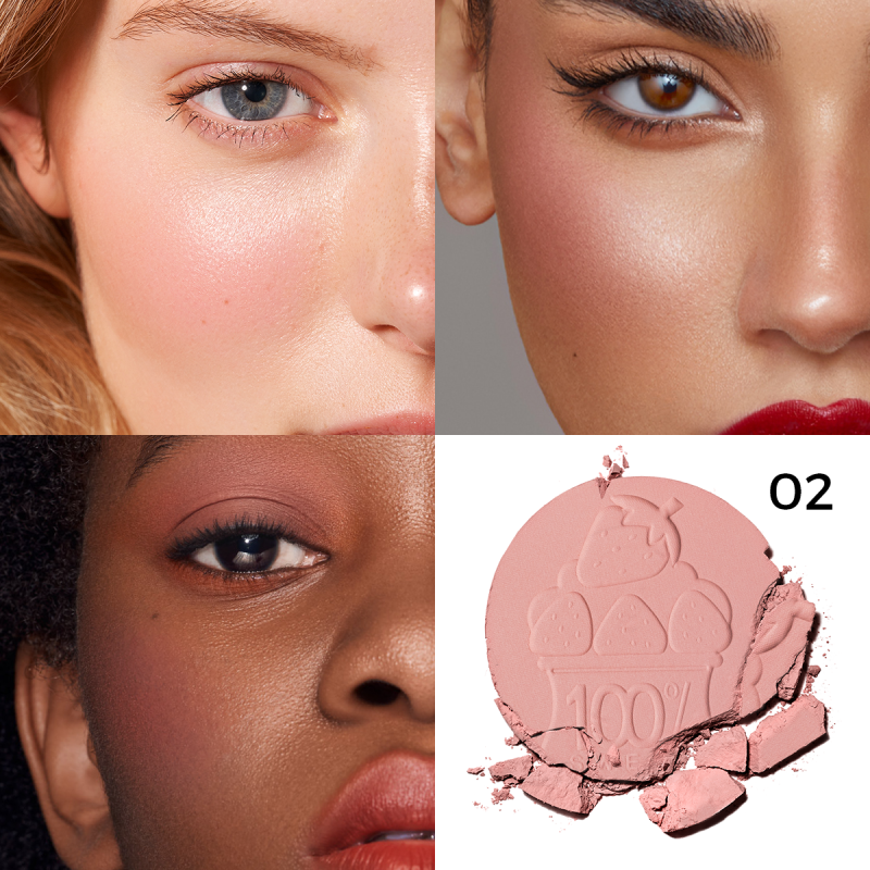 CARSLAN Face Blush Powder Makeup, Matte Finish Blush, Smooth, Blendable and Buildable Cheek color - Single Color Blush