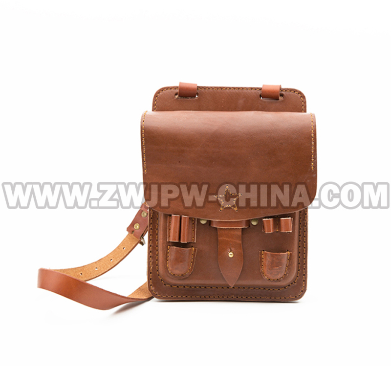 Japan WW2 Army Map Bag Leather Brown