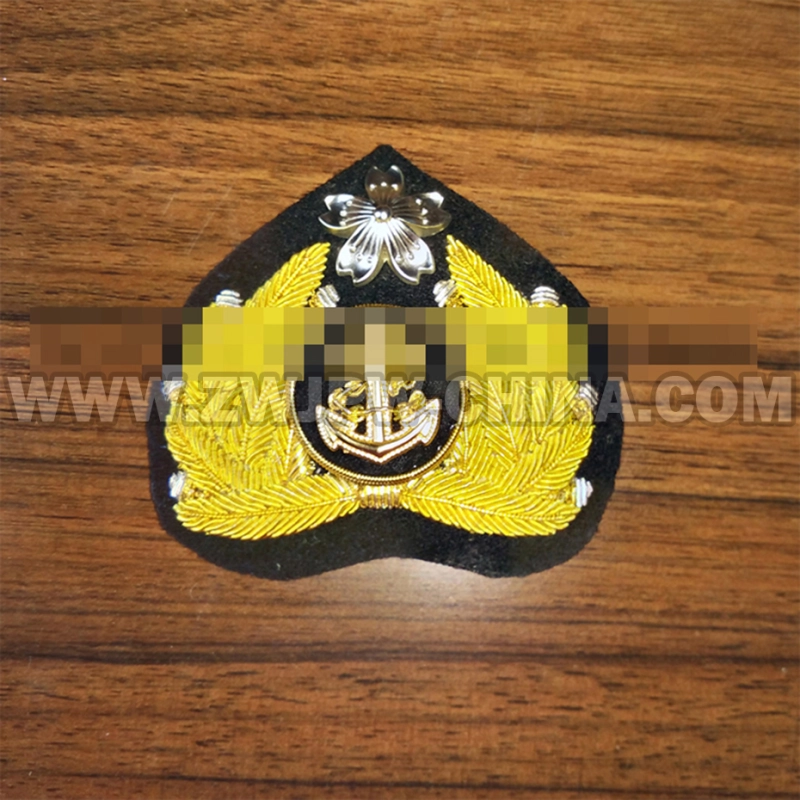 Japan WW2 Navy Embroidered Cap Badge