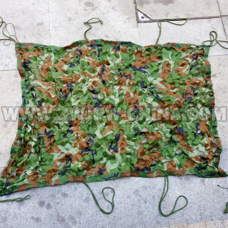 China Army Camouflage Soldier Shading Net Camping Tools for Shading Cars 1.1*1.3m