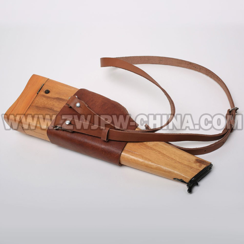 CHINA  WW2 Army Mauser Wooden C96 Broomhandle Leather Walther Pistol Holster（M）