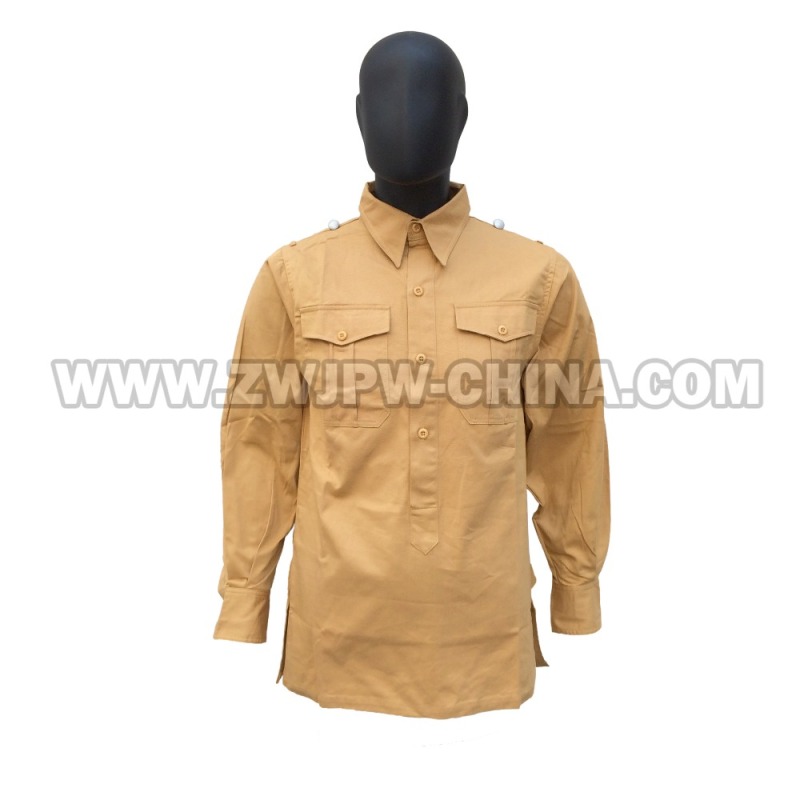 German WW2 Army WH SS Outdoor Tactical Yellow Long-Sleeved Shirt Jacket