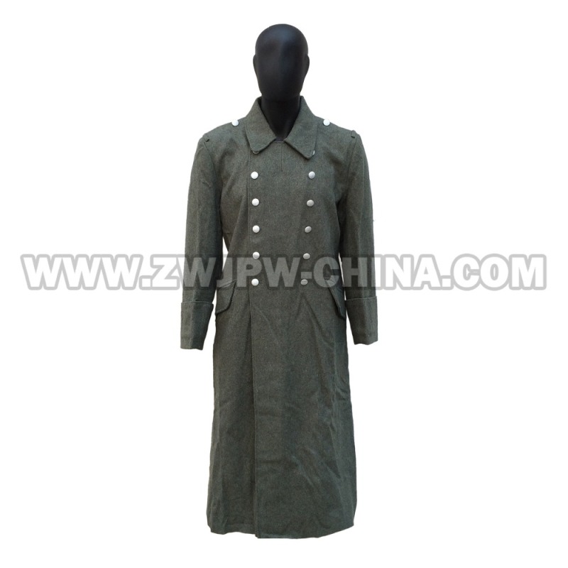 German WW2 Army WH SS M40 Field Gray Wool Outdoor Windproof Great Coat