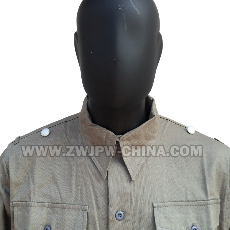German WW2 Army WH SS Outdoor Tactical Gray Long-Sleeved Shirt Jacket