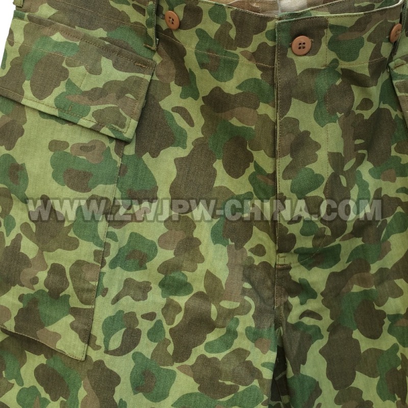 US WW2 Army Marine Corps Pacific Camouflage Jacket &amp; Trousers Uniform