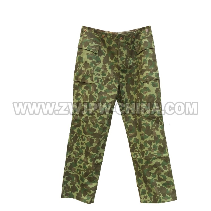 US WW2 Army Marine Corps Pacific Camouflage Jacket &amp; Trousers Uniform