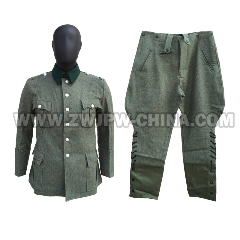 German WW2 Army M36 Officer Field Uniform Winter Gray Woolen