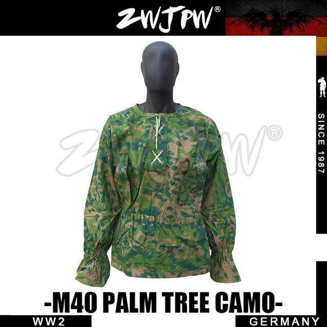 German WW2 Army M40 SS Palm Tree Camo Smock