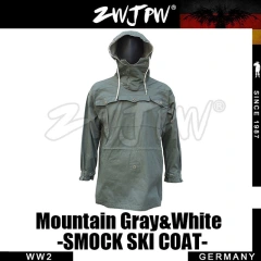 German WW2 Army Mountain Soldier Gray&White Reversible Smock Ski Coat