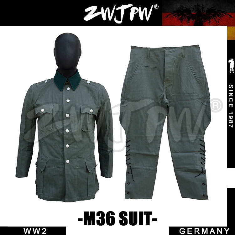 German WW2 Army Summer M36 Officer Cotton Field Uniform