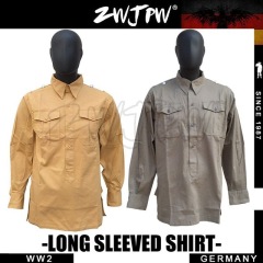 German WW2 Army WH SS Outdoor Tactical Yellow Long-Sleeved Shirt Jacket