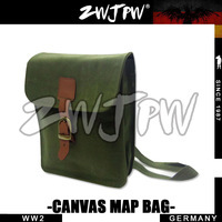 German WW2 Army Canvas Map Backpack Green