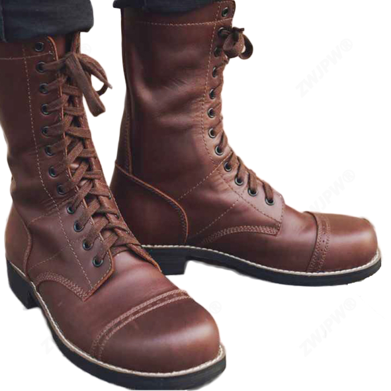 WW2 U.S. Army 82 101 Airborne Paratroopers Boots shoes Leather High Quality