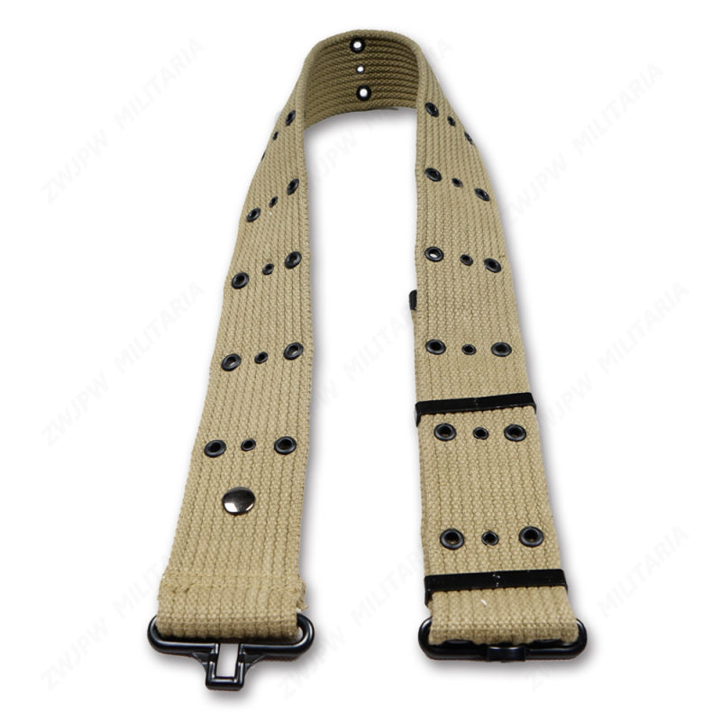 US  WW2 Army S-shape Belt Canvas Khaki