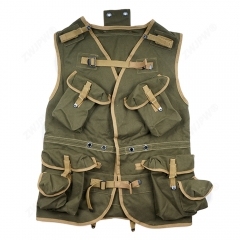 WW2 US ARMY D- DAY ASSUAULT VEST KHAKI AND ARMY GREEN REPLICA
