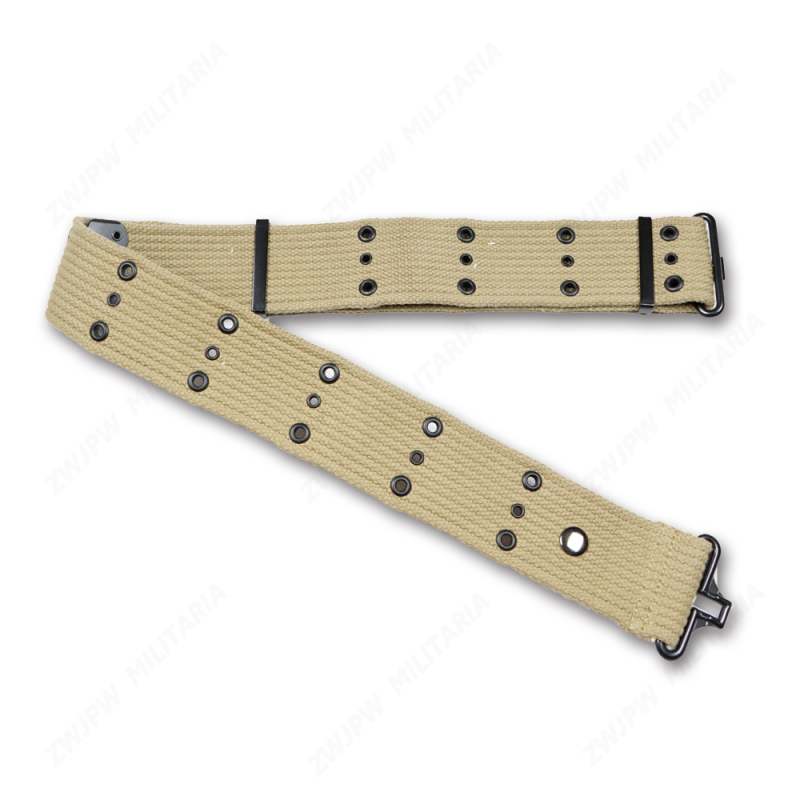 US  WW2 Army S-shape Belt Canvas Khaki