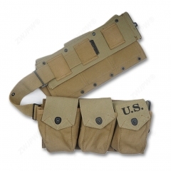 WW2 US ARMY SIX CELL CANVAS BAR POUCH KHAKI HIGHT QUALITY