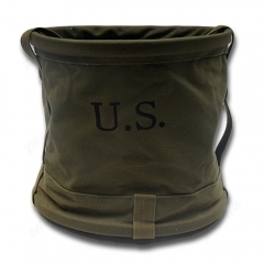 China WW2 Army Canvas Bucket Outdoor Fishing Tool